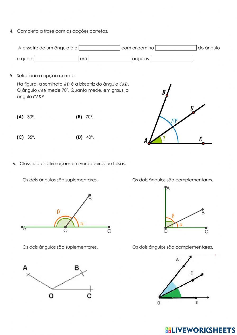 Mat 5 - Ângulos e triângulos Universais