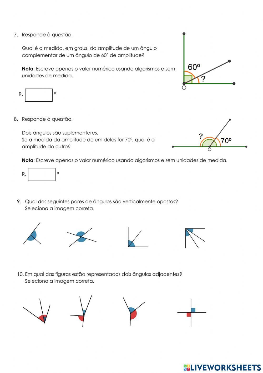 Mat 5 - Ângulos e triângulos Universais