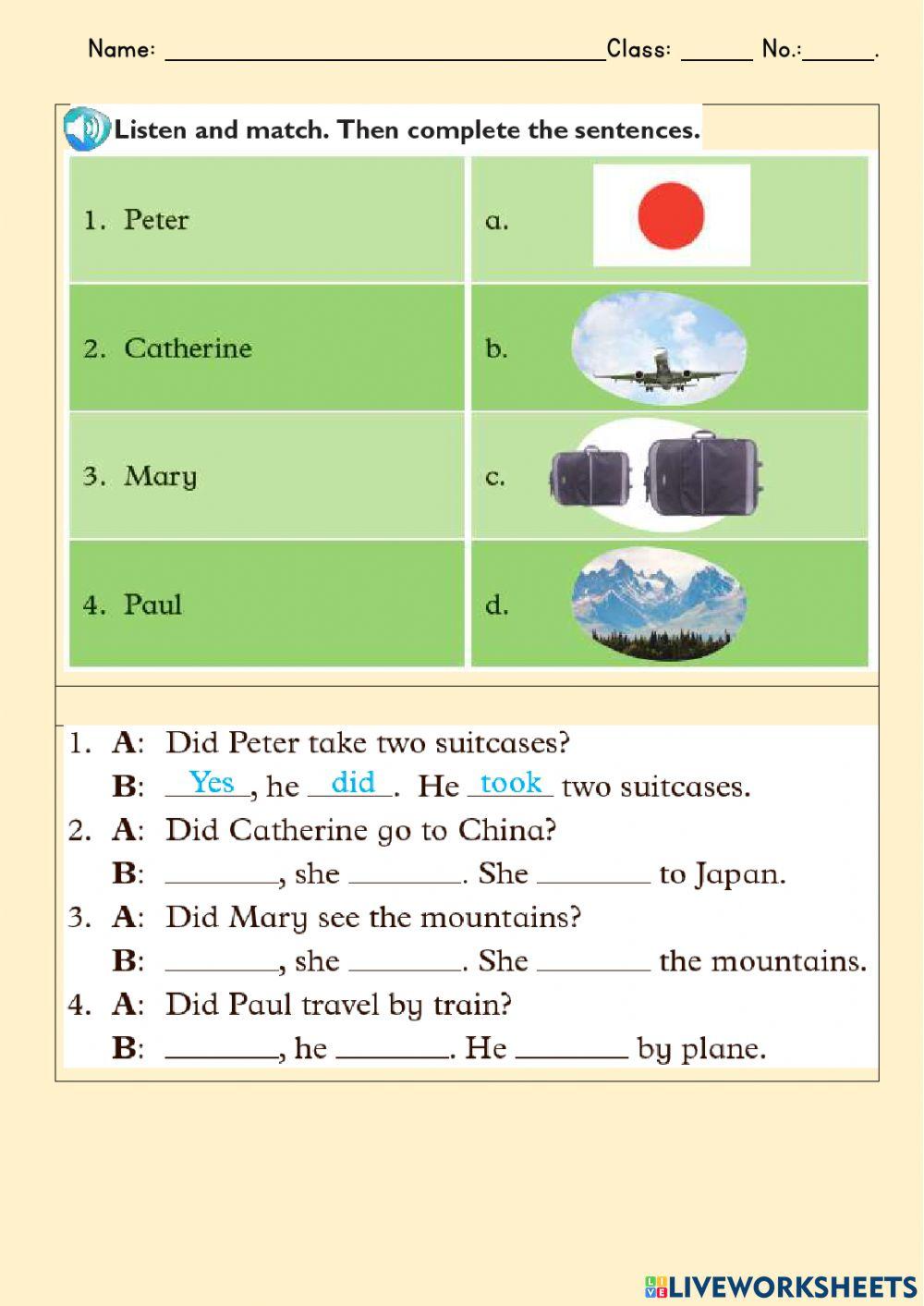 Unit 4 On Holiday Listening Online Exercise For Live Worksheets unit-4-on-holiday-listening-online-exercise-for-live-worksheets