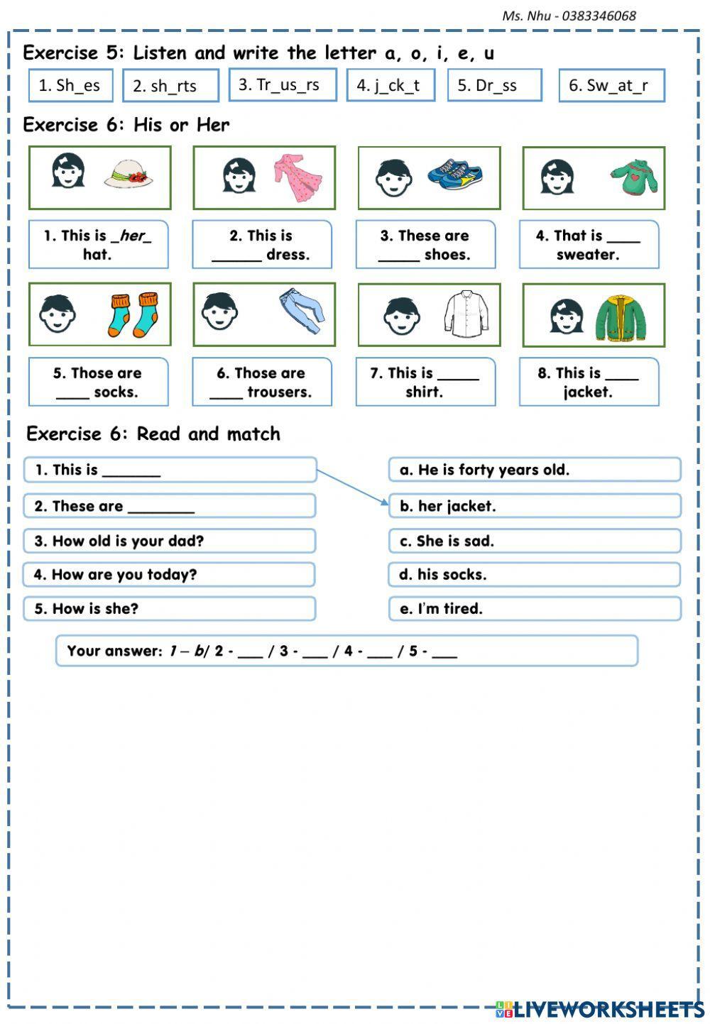 Lesson 9: are these his shoes?