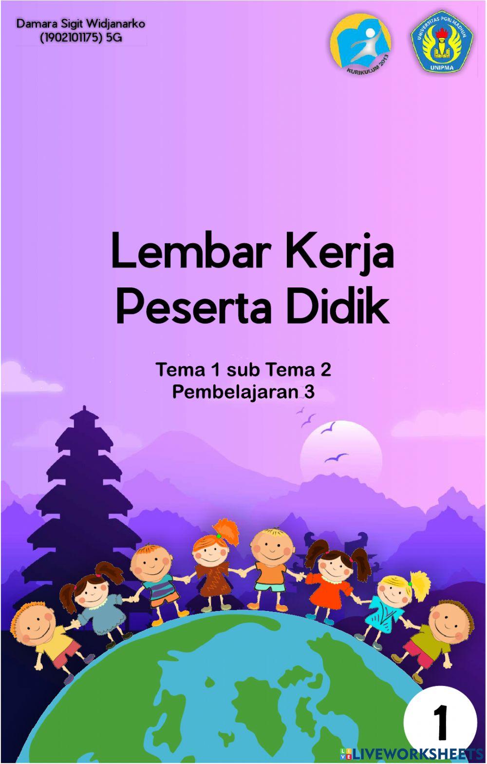 Lkpd tema 1 subtema 2 pembelajaran 3