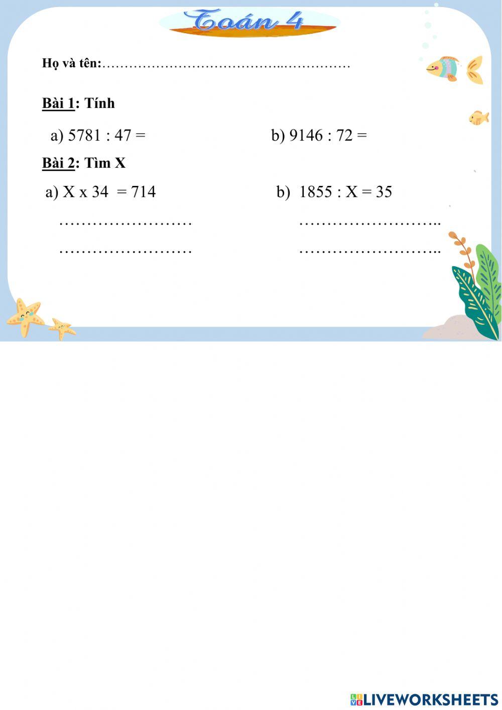 Phieu bt toan chia cho so co hai chu so