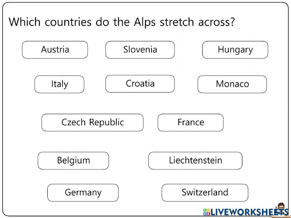 Europe Worksheets 5-8