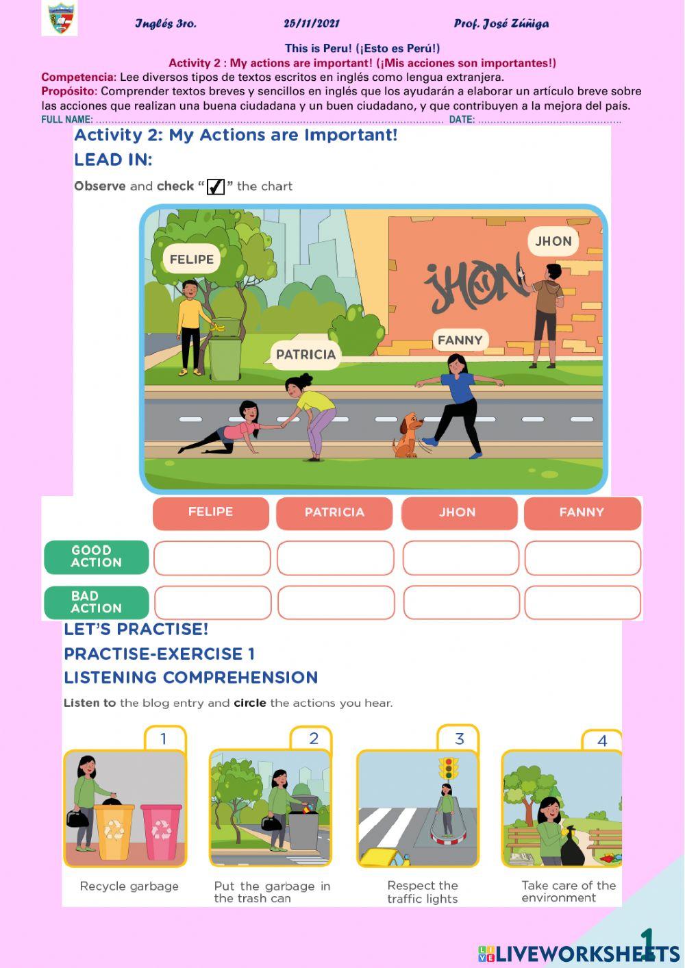 My actions are important!