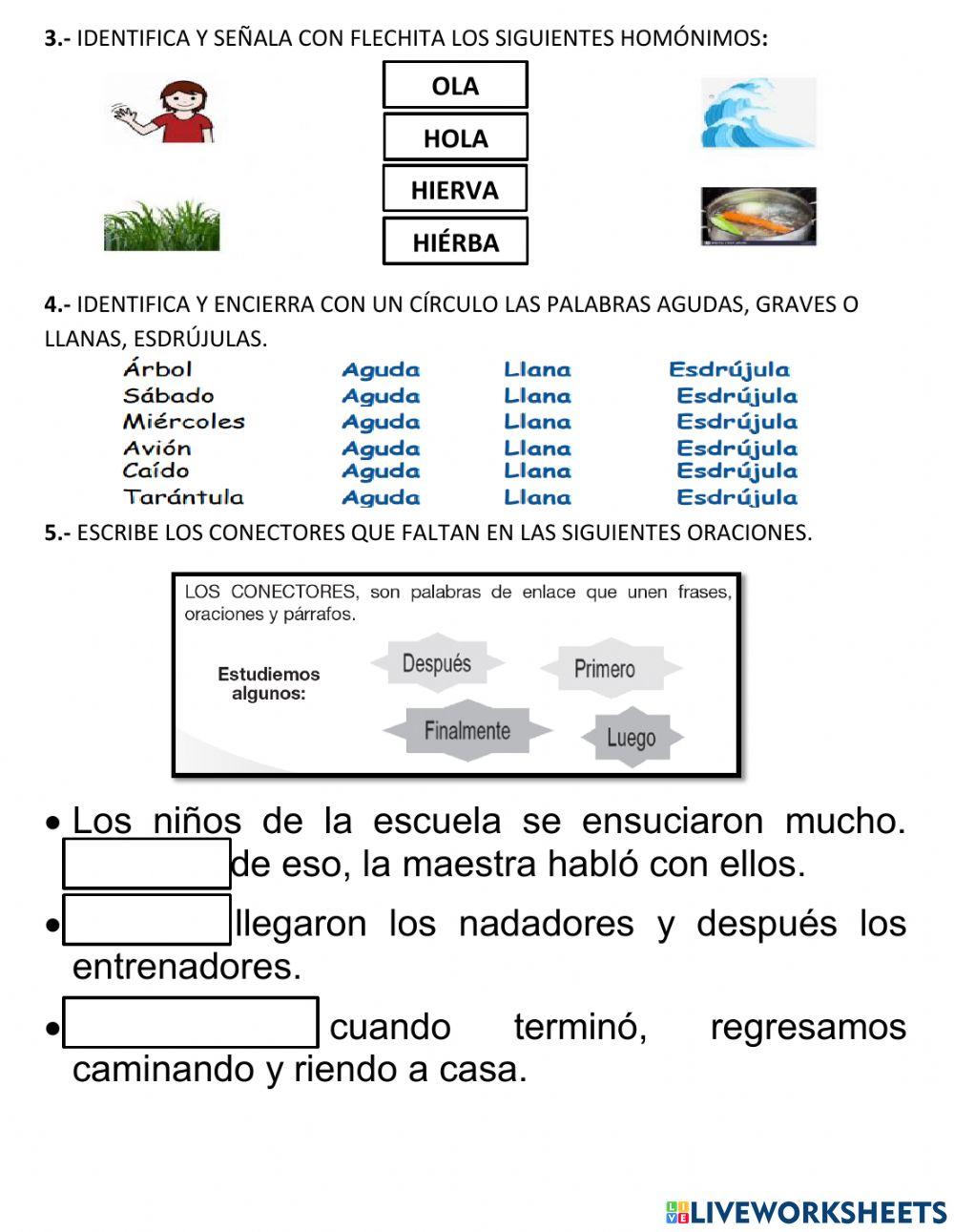 Evaluación de Lenguaje