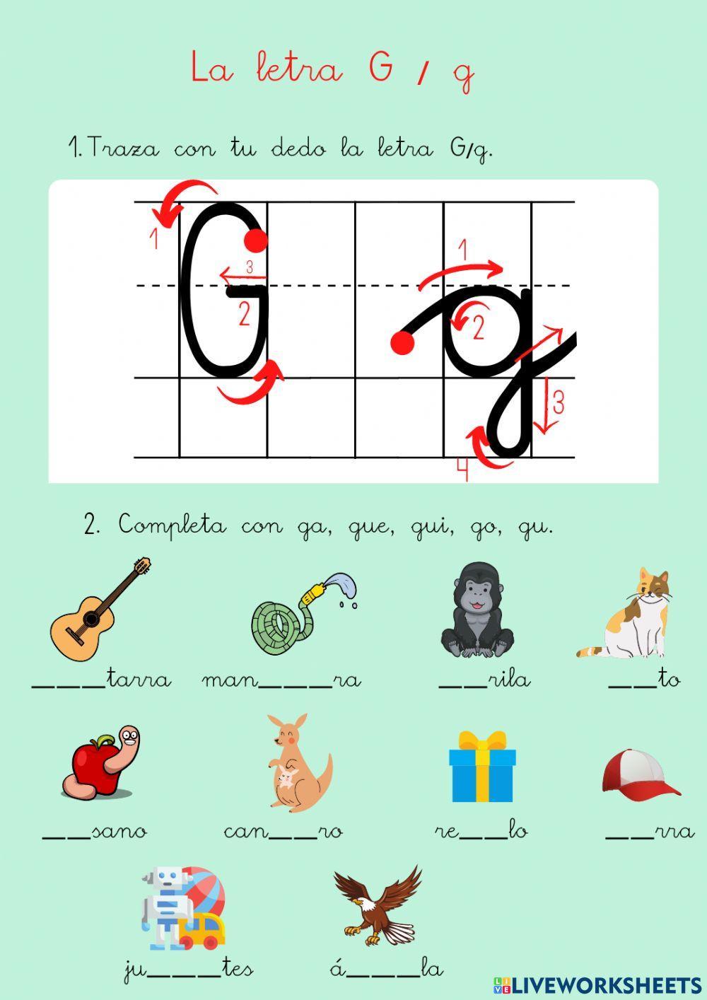 La letra G-g