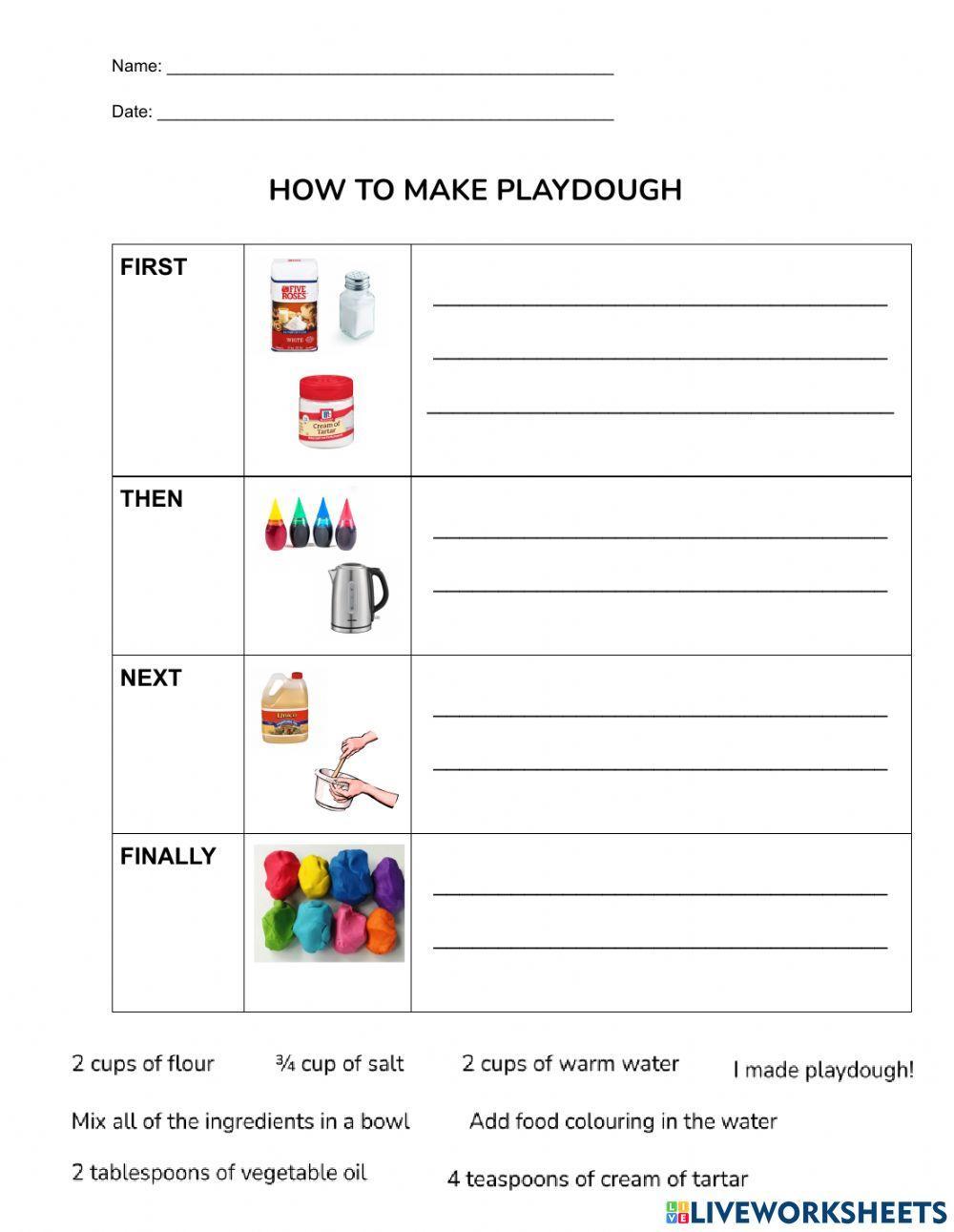 How to Make Playdough