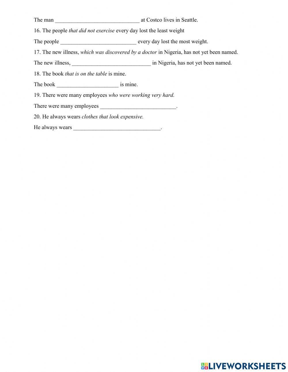 Reduced Relative Clauses