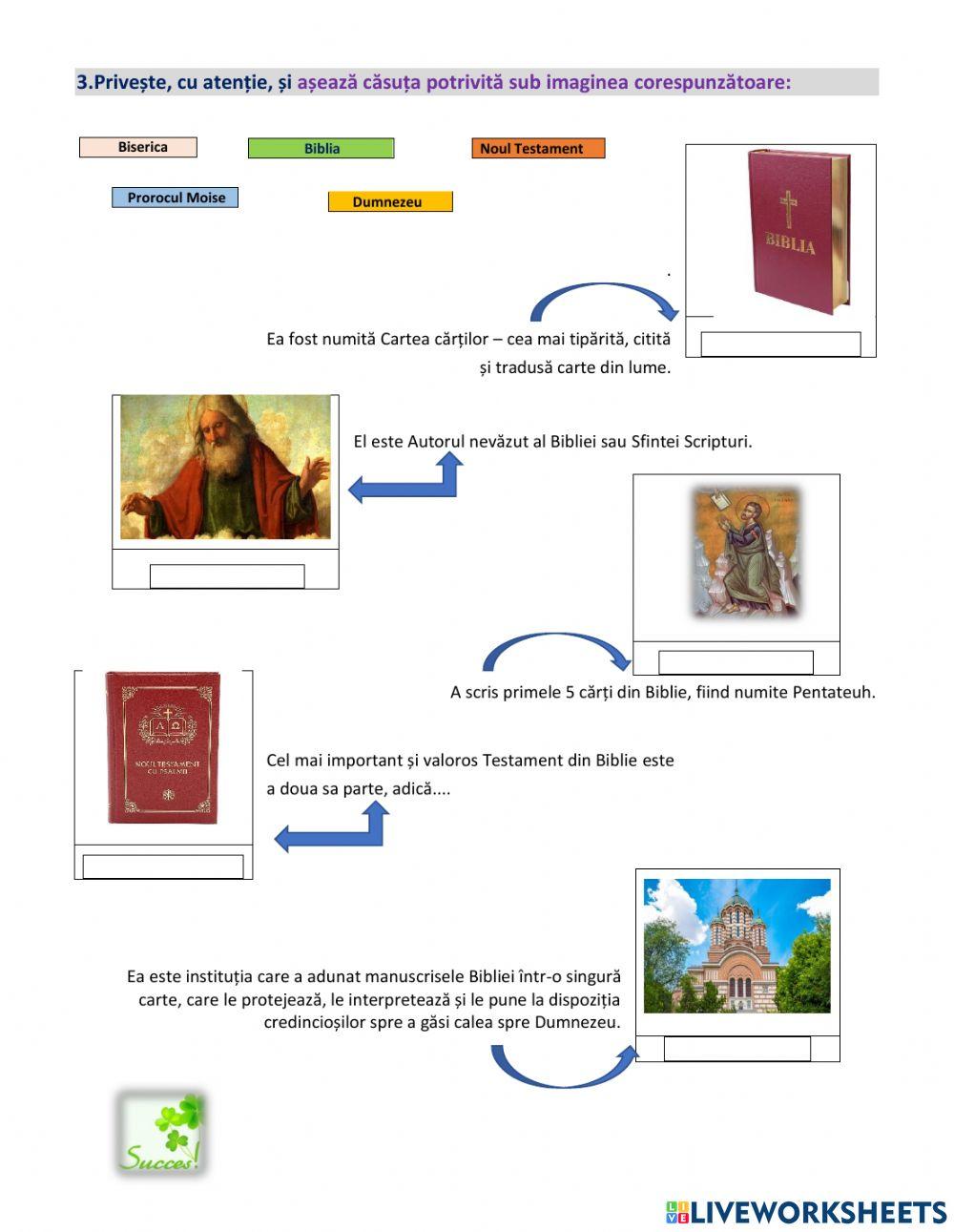 Test de evaluare - Cu Dumnezeu pe calea vieții