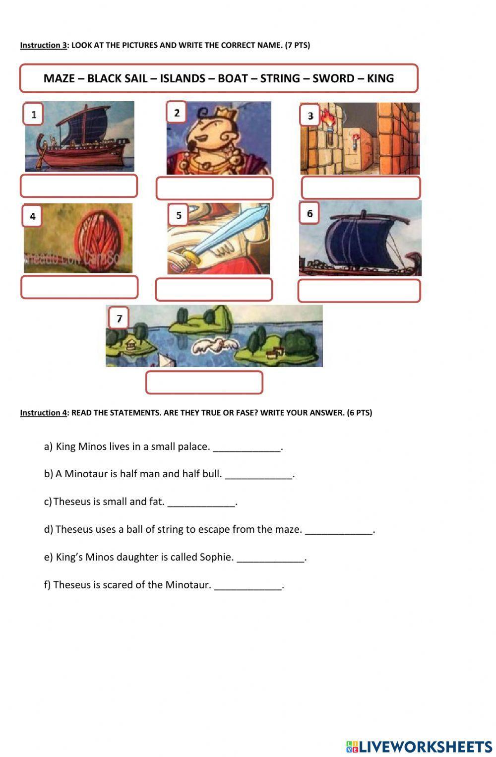 Theseus and the minotaur test