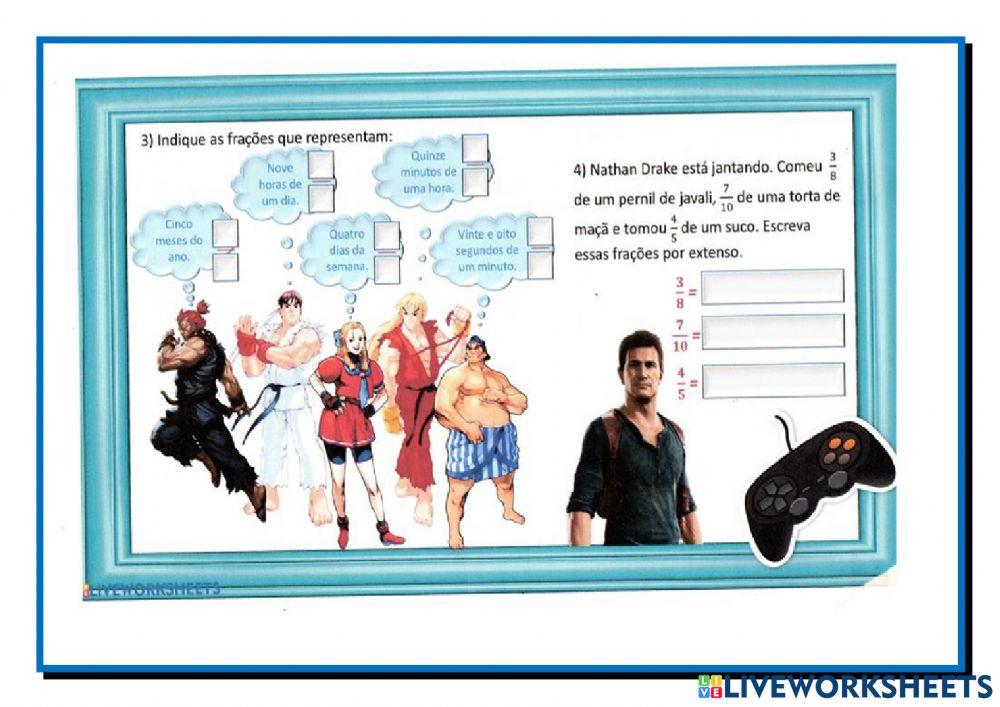 Fração - parte e inteiro- fração equivalente