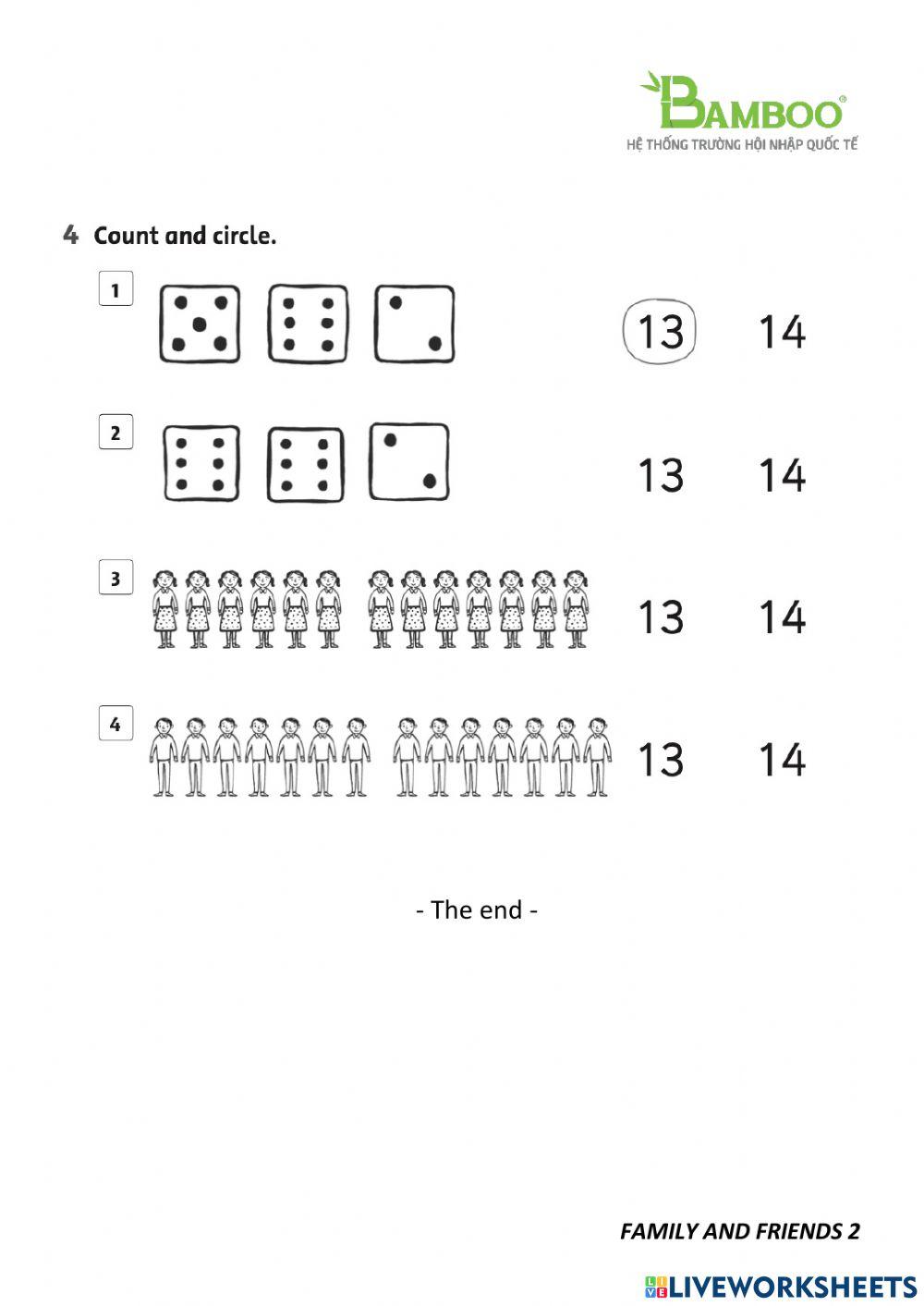Regular Test - Family & Friends 2 - Unit 2