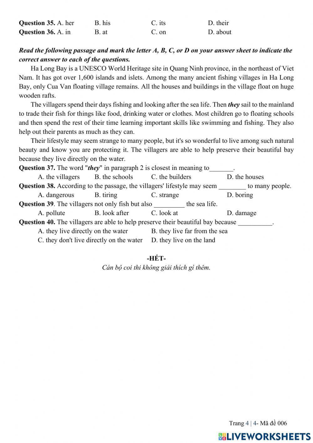 E9 - Đề thi vào 10 Sở Hà Nội 2020 (chính thức)
