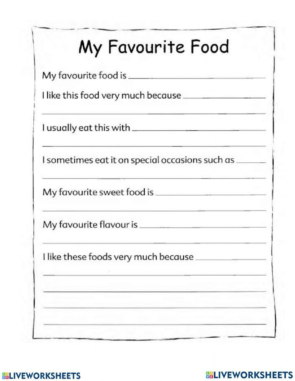 1683588 Writing My Favourite Food Thao Nguyen unit-3-my-favorite-foods-worksheet-live-worksheets-45-off