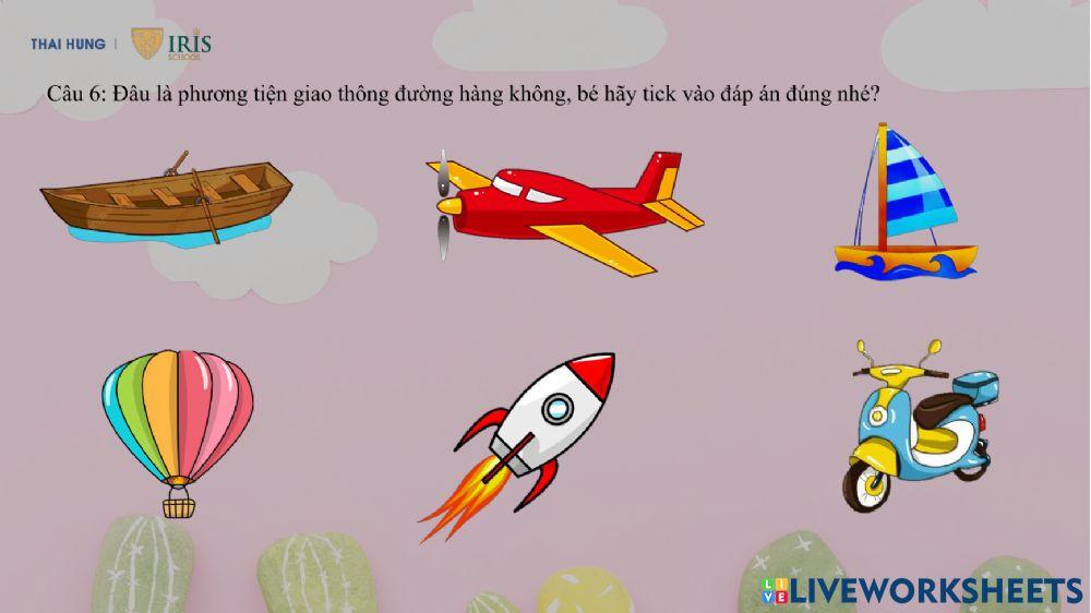 Bé khám phá phương tiện giao thông