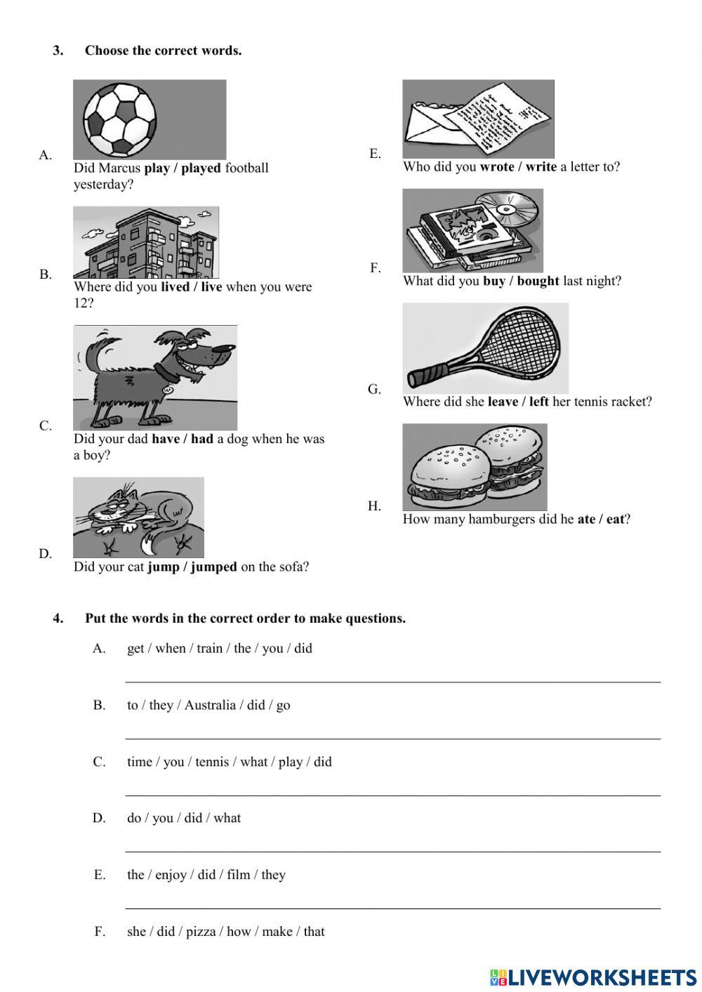 Past Simple Questions