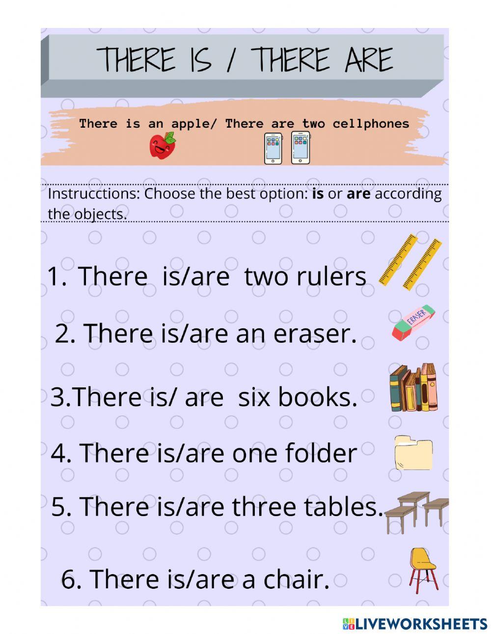 Classroom objects online exercise for grade 8 | Live Worksheets