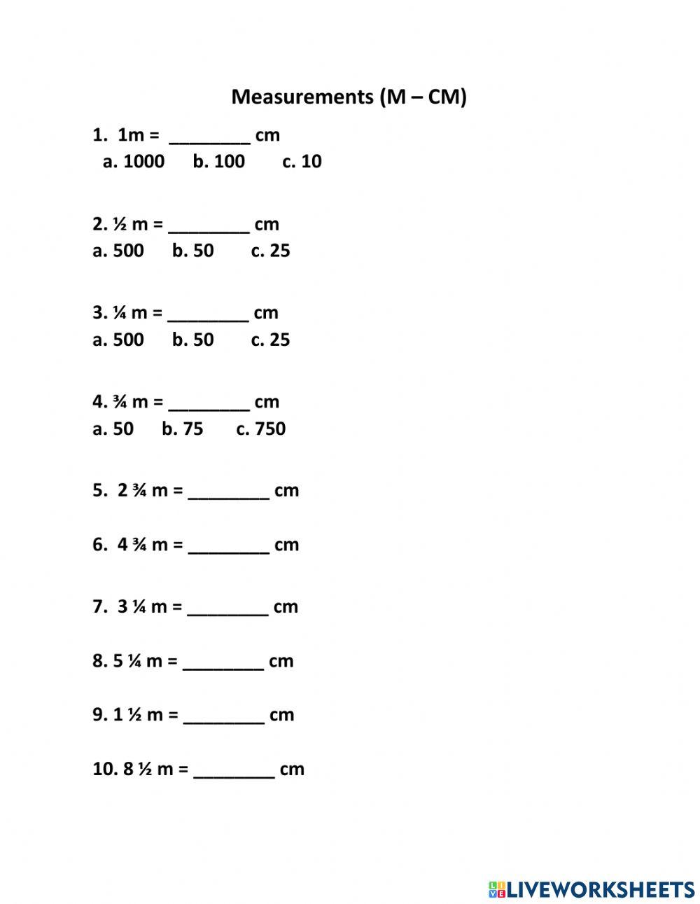 Measurements Measurements