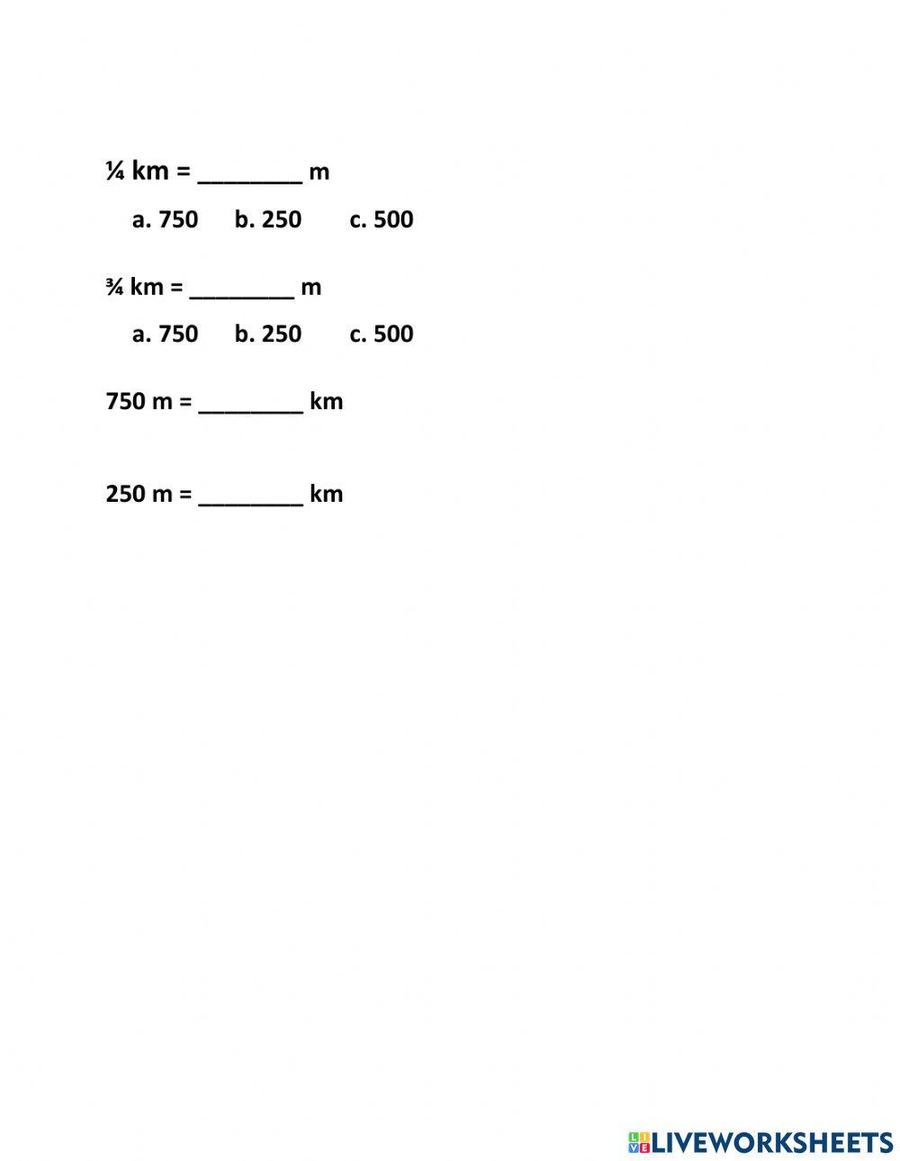 Measurements