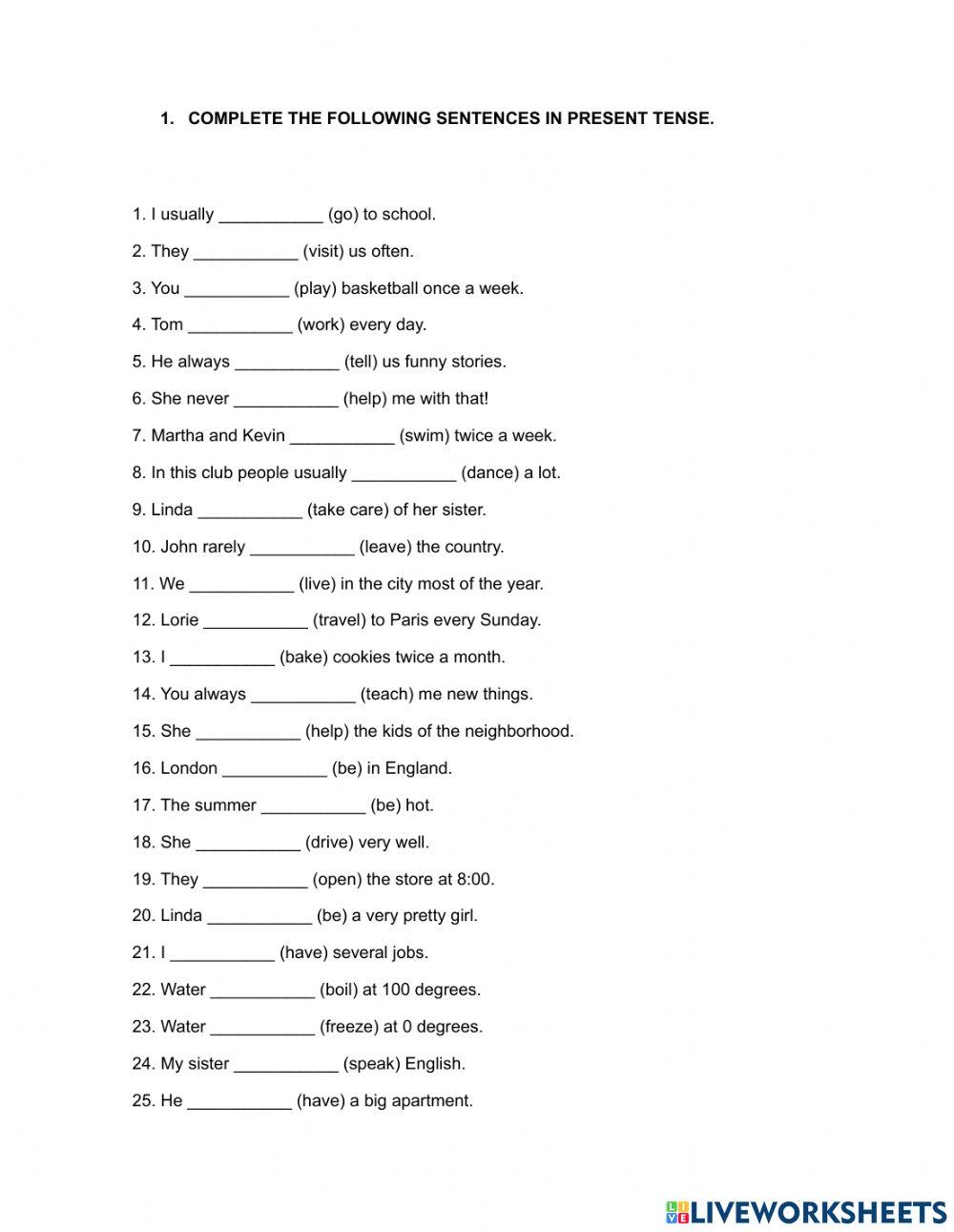 Simple Present Tense