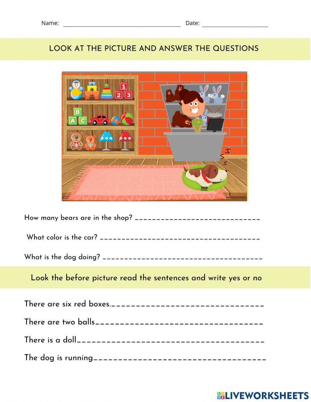 Wh questions and there is -there are