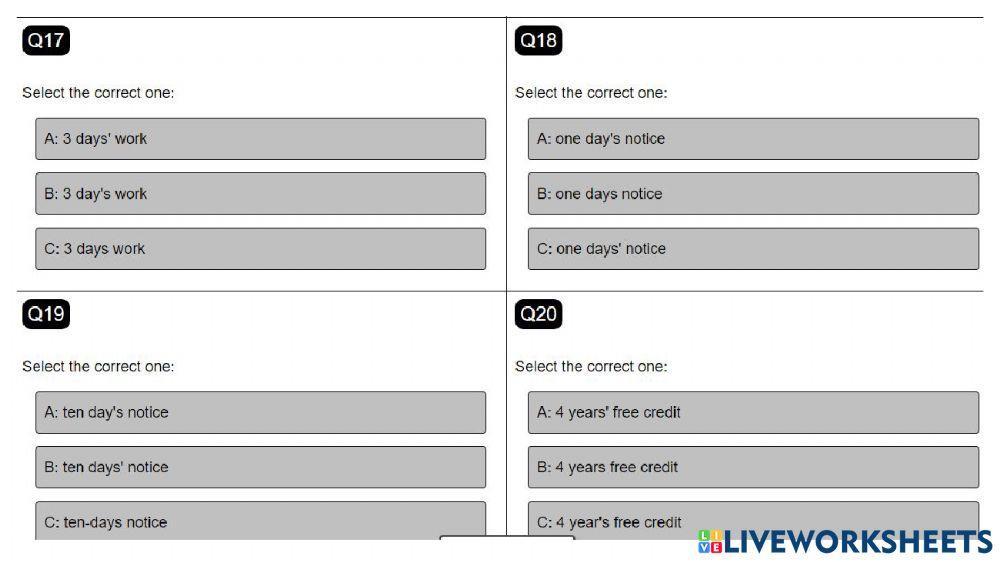 Possessive (2)-time expression