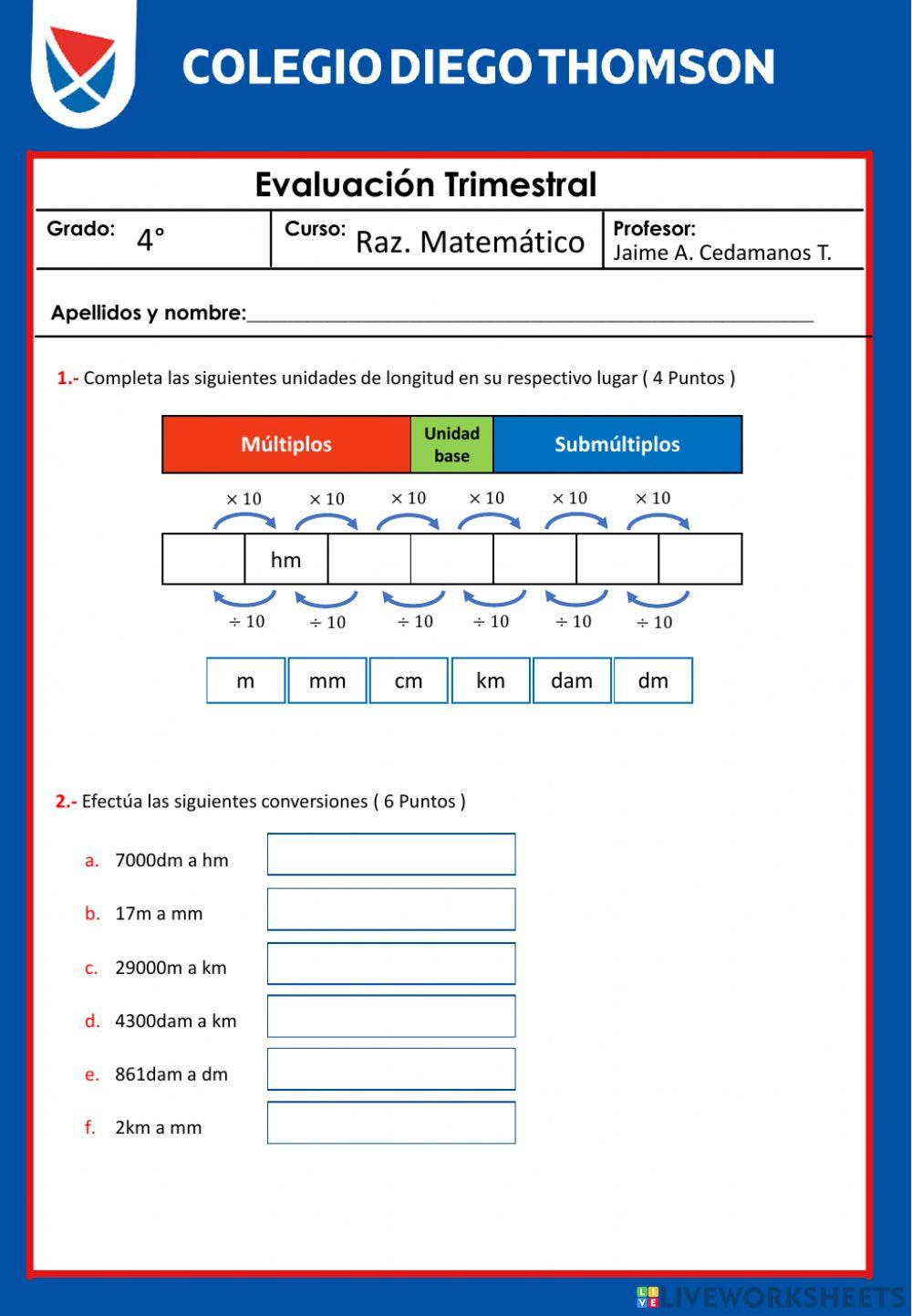4RM - Examen noviembre 4RM - Examen noviembre