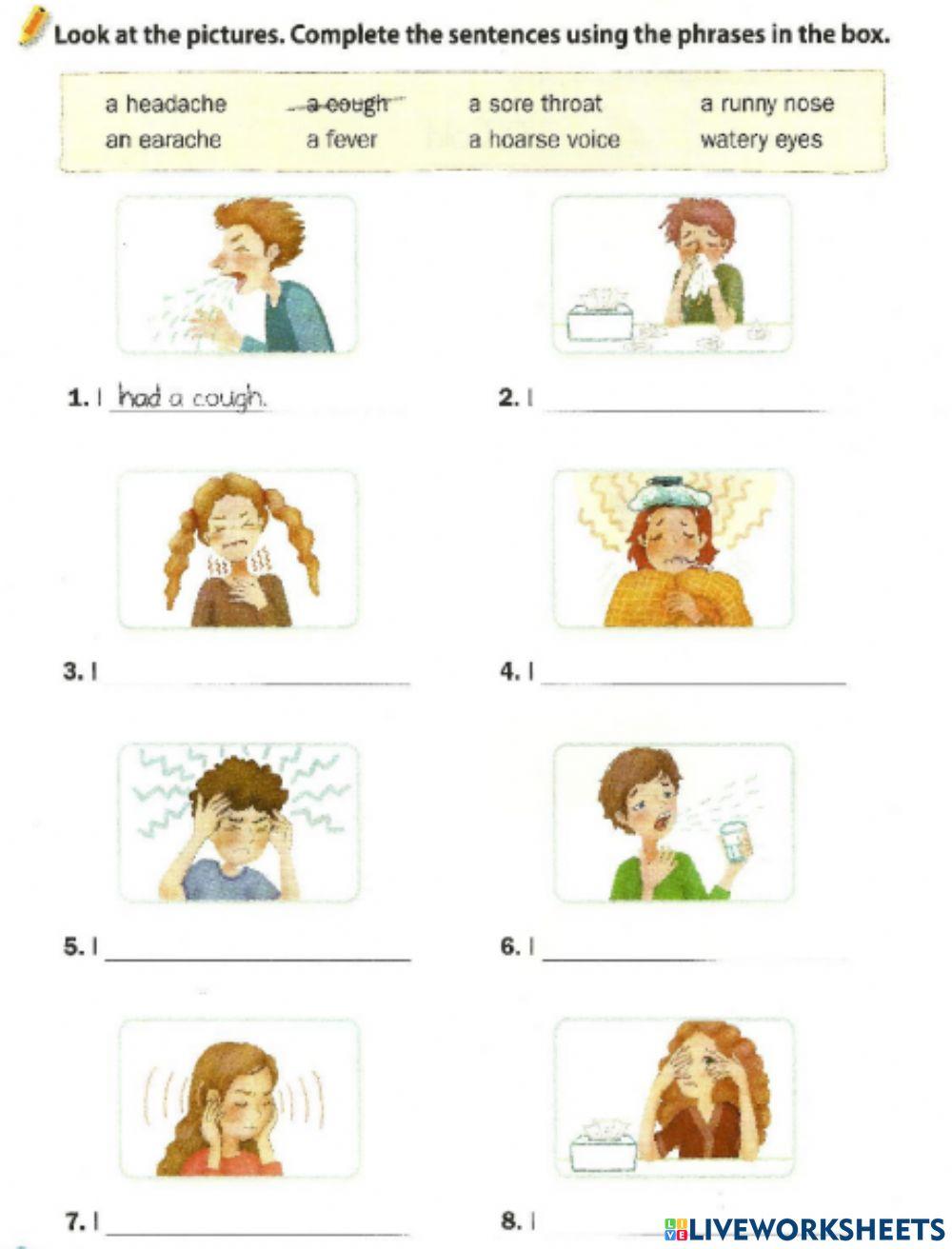 Vocabulary Illness Worksheet Live Worksheets Vocabulary Illness Worksheet Live Worksheets