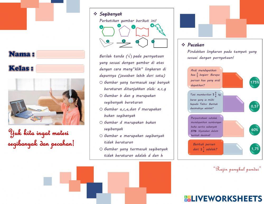 Segibanyak dan pecahan