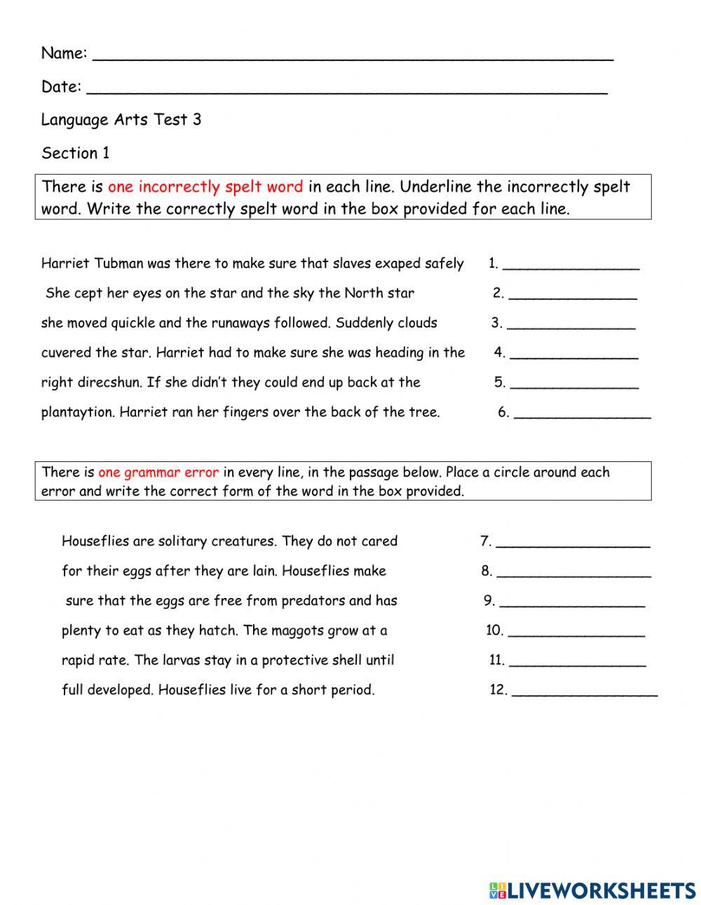 Spelling and Grammar corrections