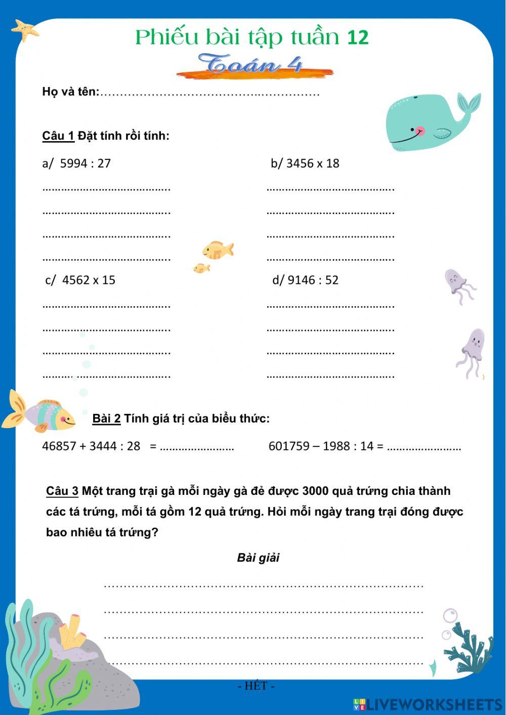 Vui cuối tuần 12