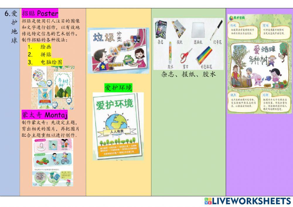 五年级美术笔记