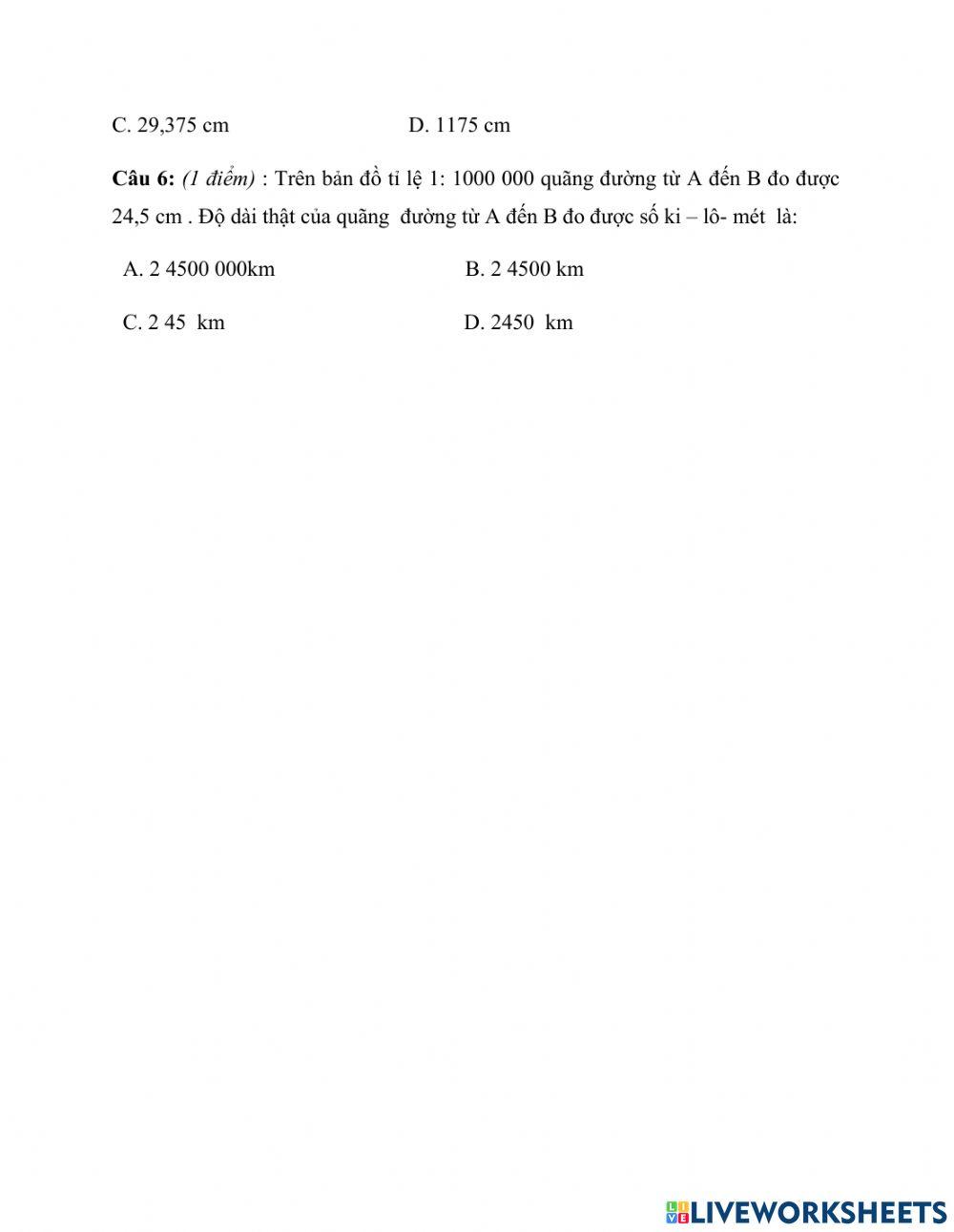 Đề thi toán chki lớp 5