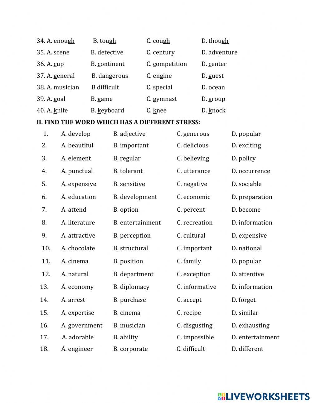 GR9.Revision (1st term). Part 1.