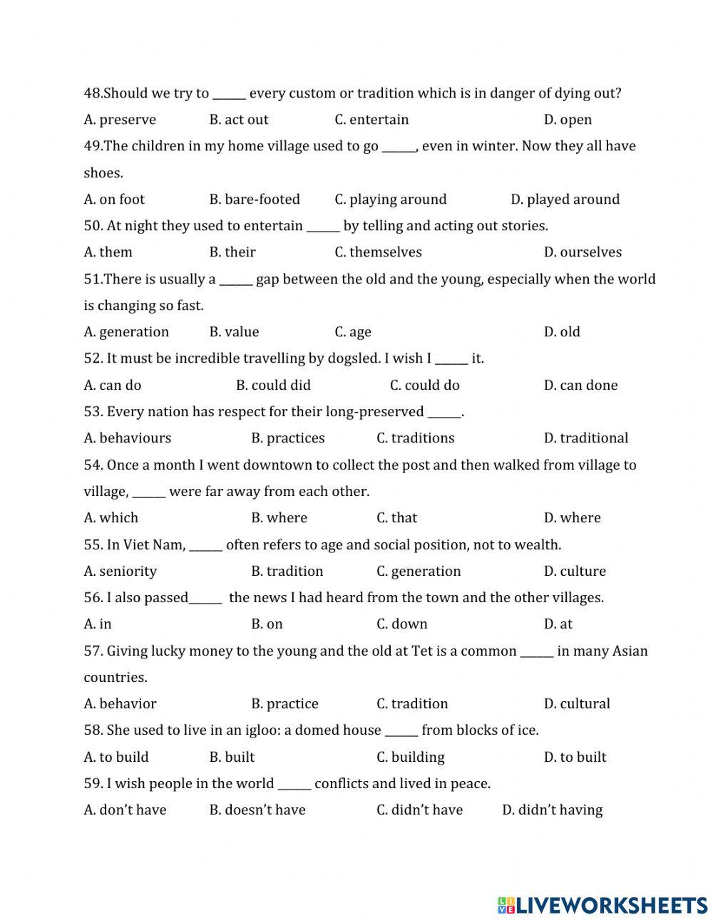 GR9.Revision (1st term). Part 1.