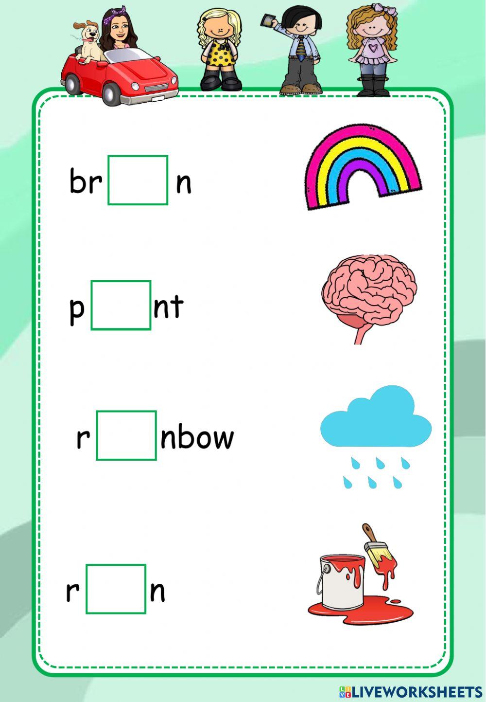 Phonics ai exercise Live Worksheets