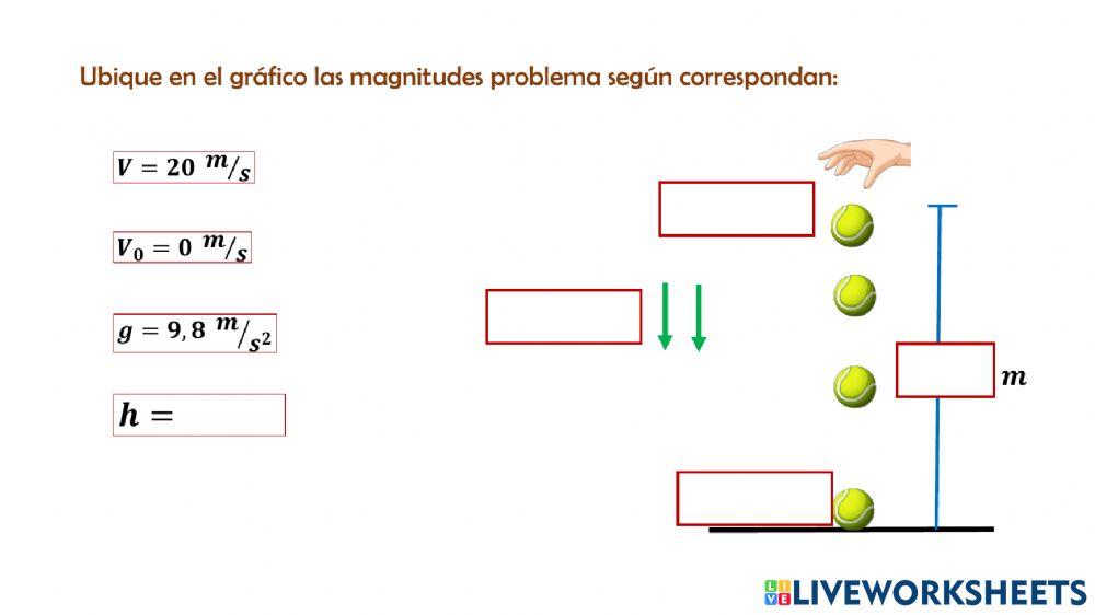 Caída libre, ejercicio