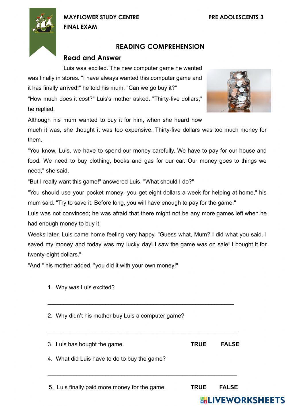 FINAL ONLY READING pre adol 3 2021