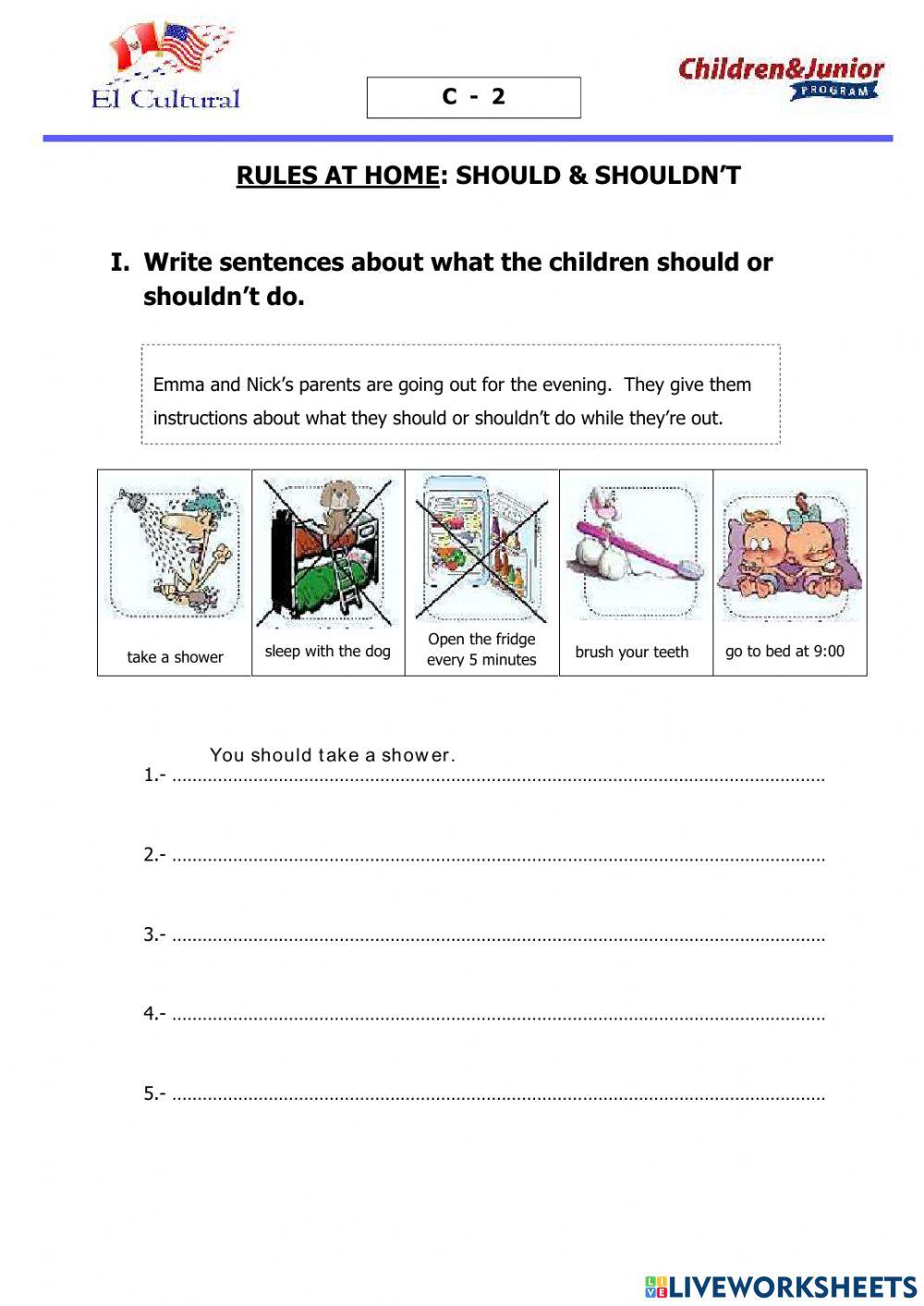 Cultural - should and shouldn't