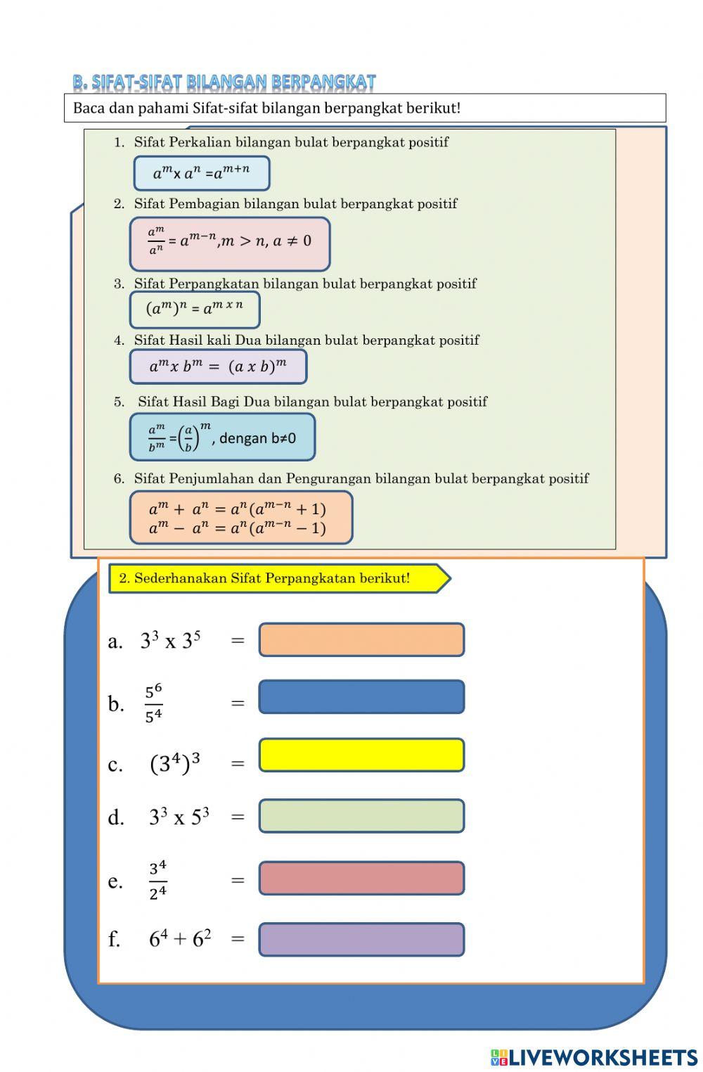 Bilangan Berpangkat Kelas 9