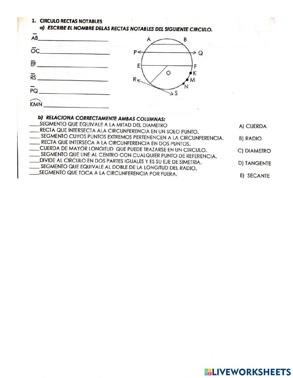 Angulos en circunferencia