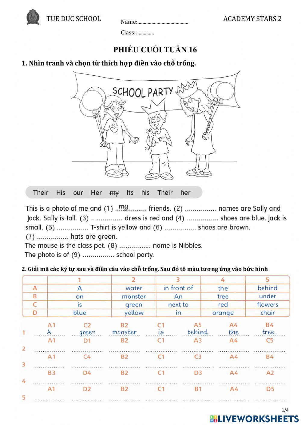 Weekend worksheet 16
