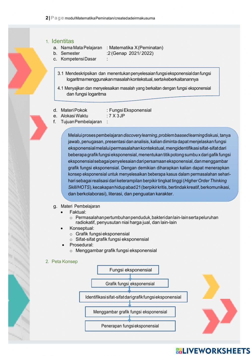 MAT MALANG fungsi eksponensial