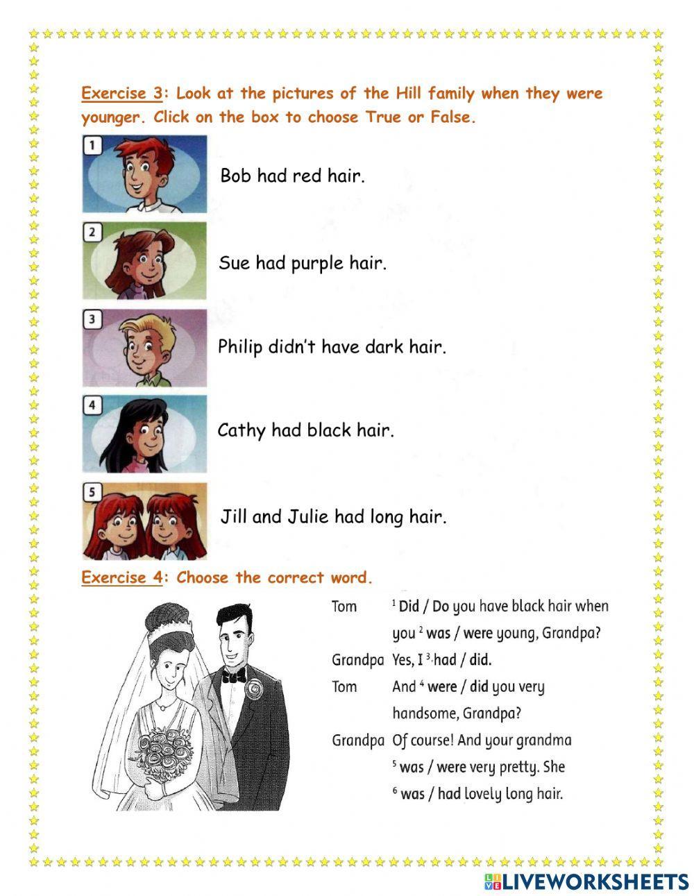 (Family and Friends 3) Review Grammar Unit 12