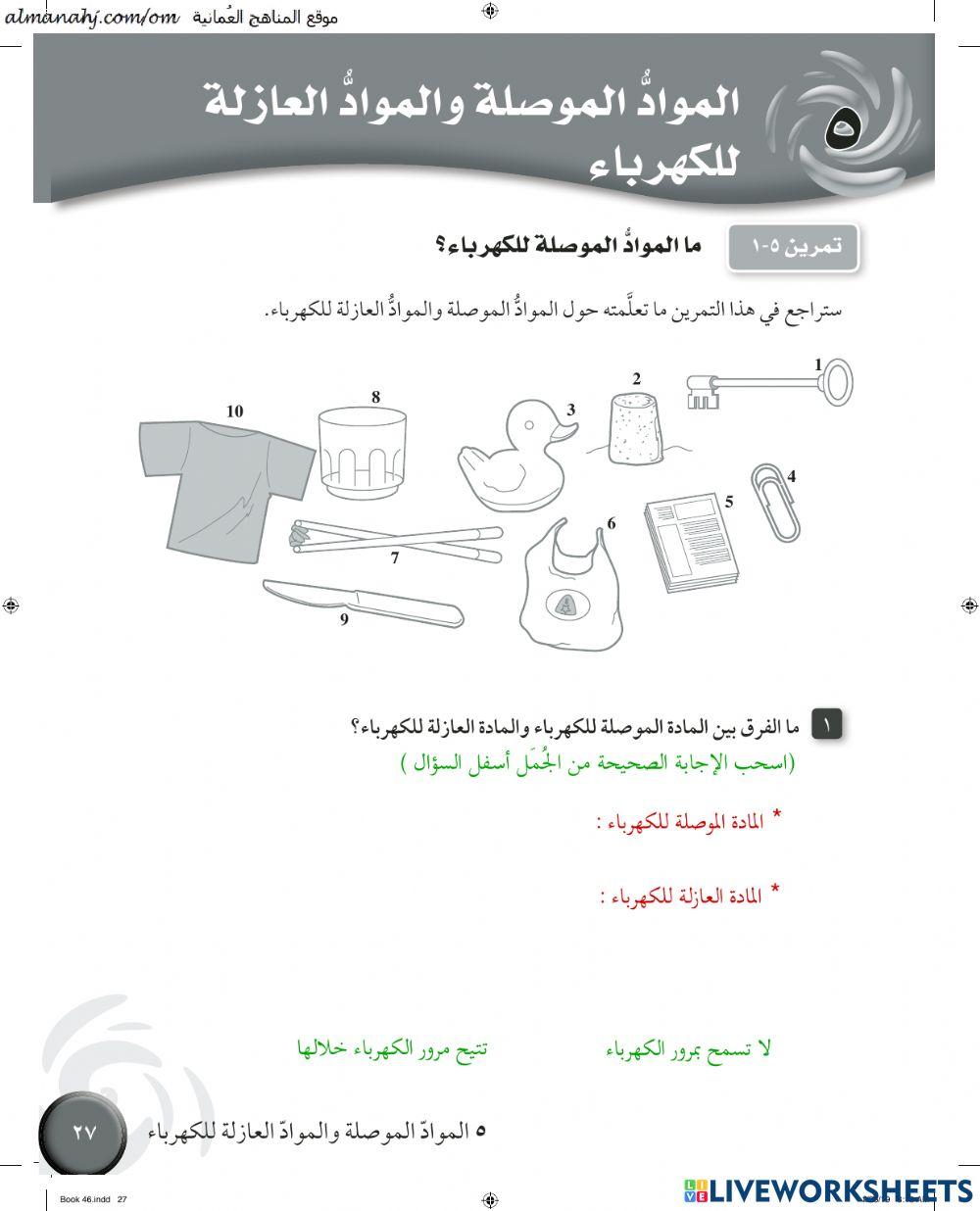 ما المواد الموصلة للكهرباء؟