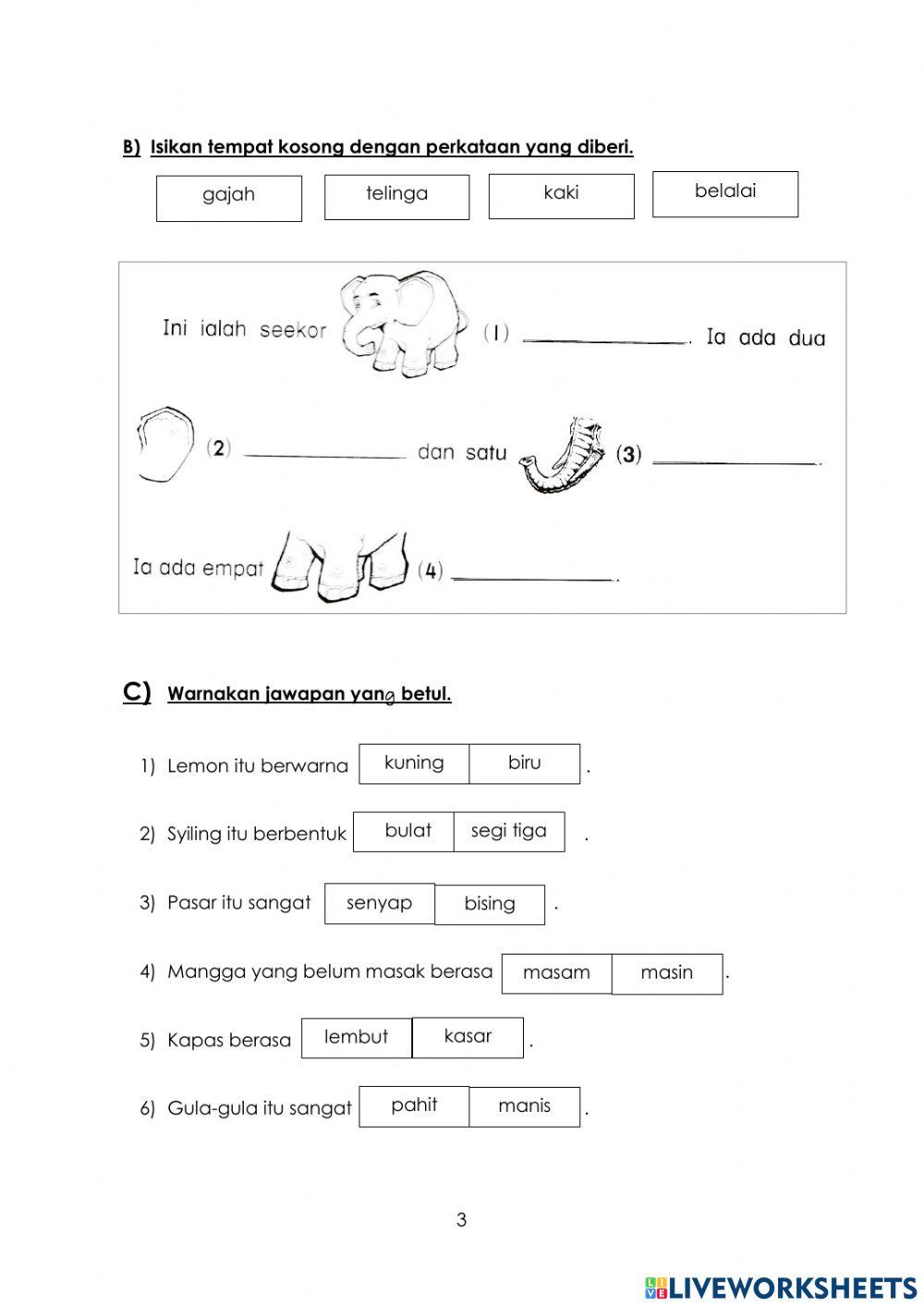 Ulangkaji Sains tahun 1