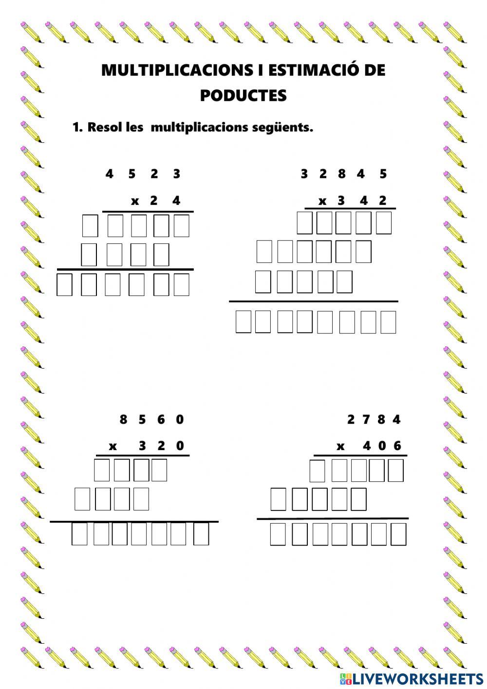 Multiplicacions 3 xifres