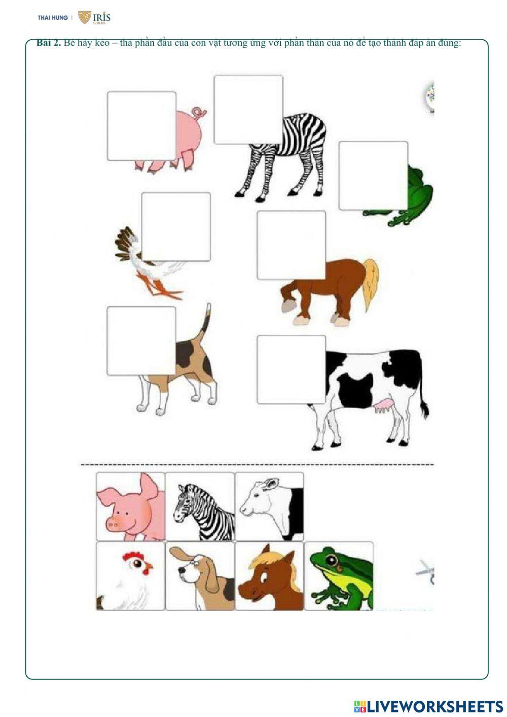 Bé với những động vật đáng yêu