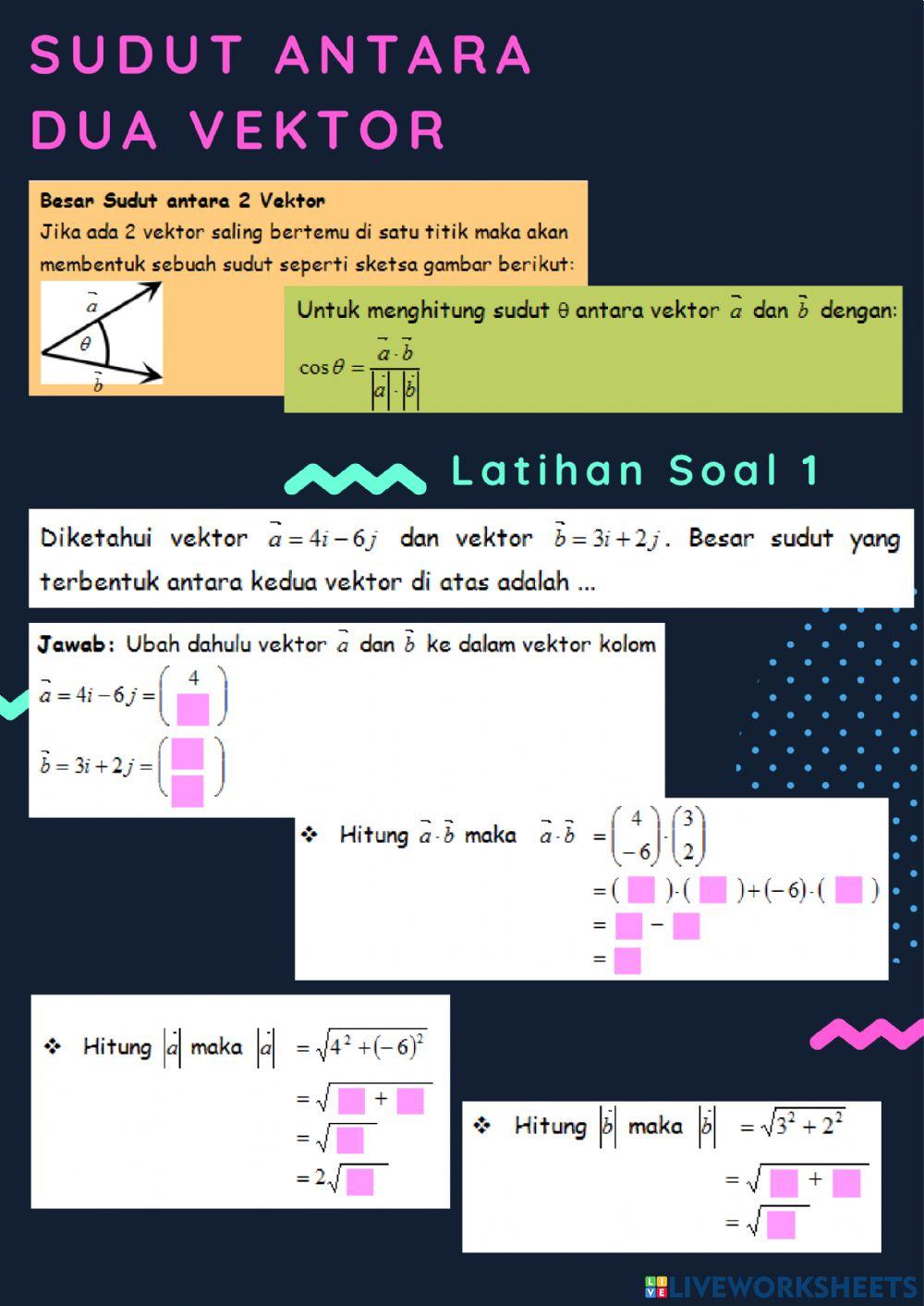 LKPD Sudut antara dua vektor