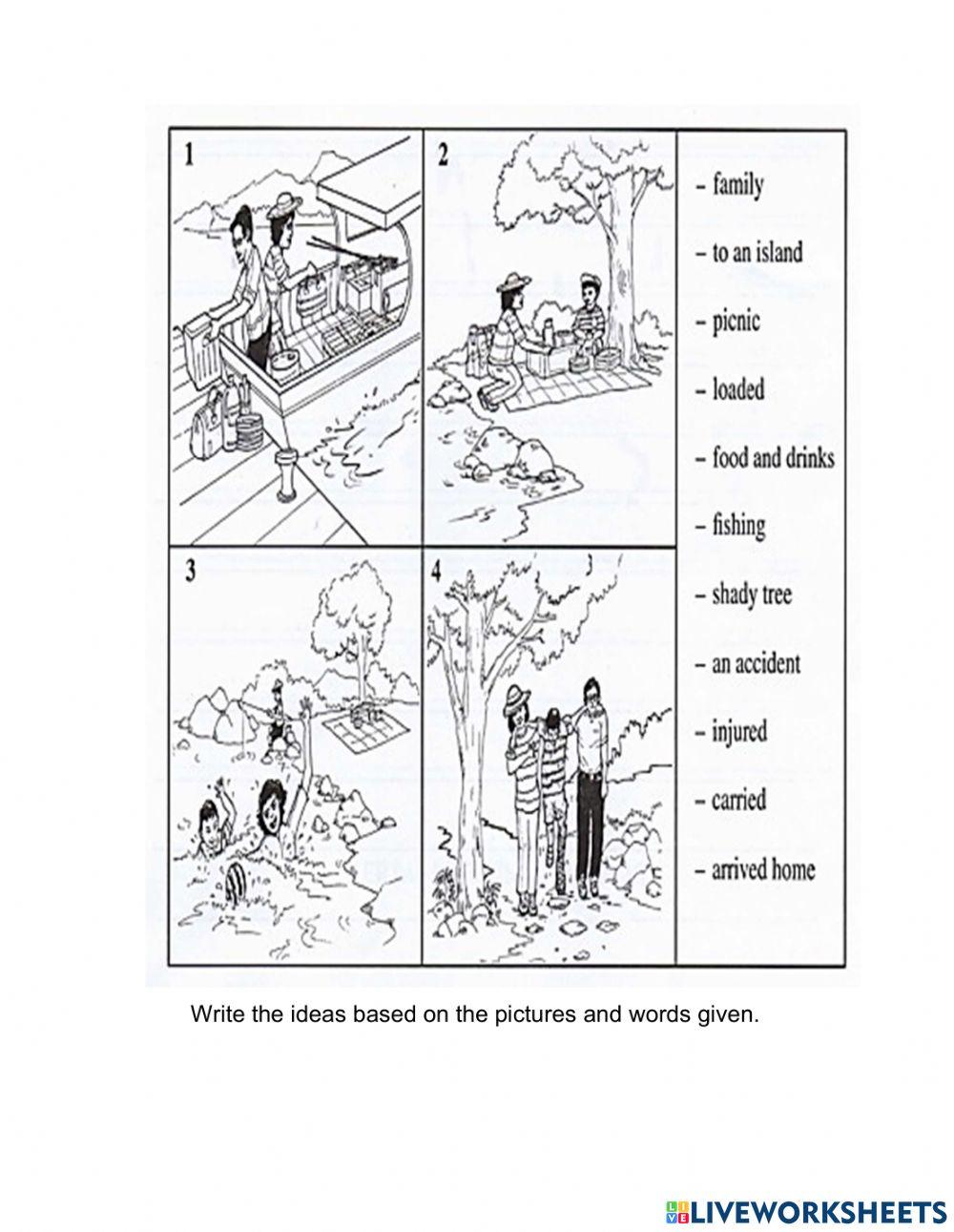 Picnic basic writing year 4 online exercise for live worksheets
